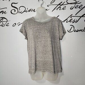 Madewell Heather Grey Classic Short Sleeve Tee, M